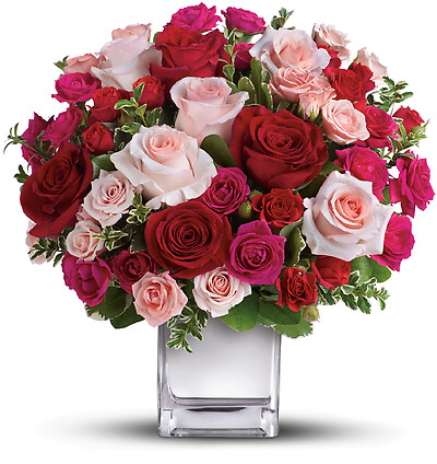 Love Medley Bouquet with Red Roses