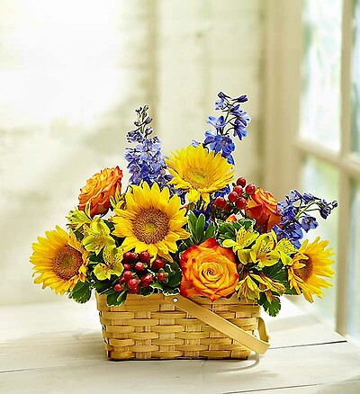 Blooming Basket Arrangement